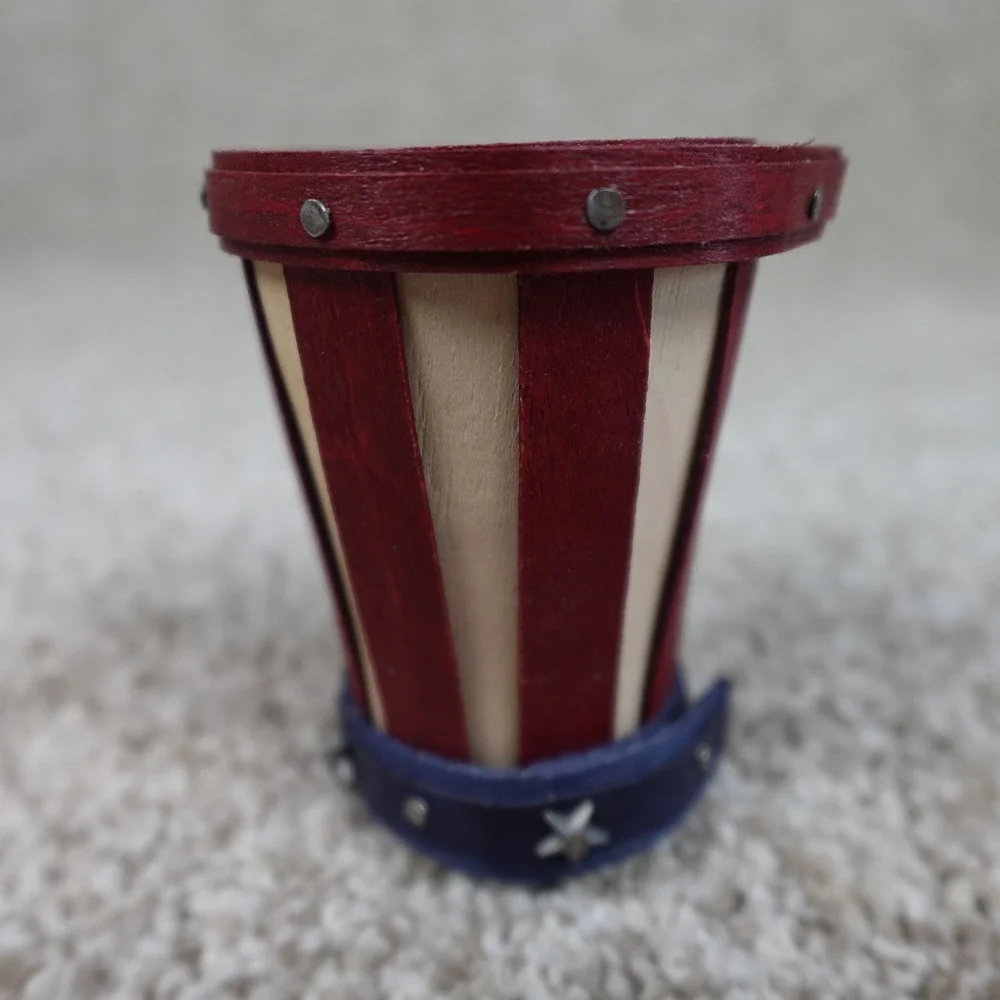 Longaberger 2013 Collector's Club Miniature Uncle Sam's Hat Basket Patriotic Red